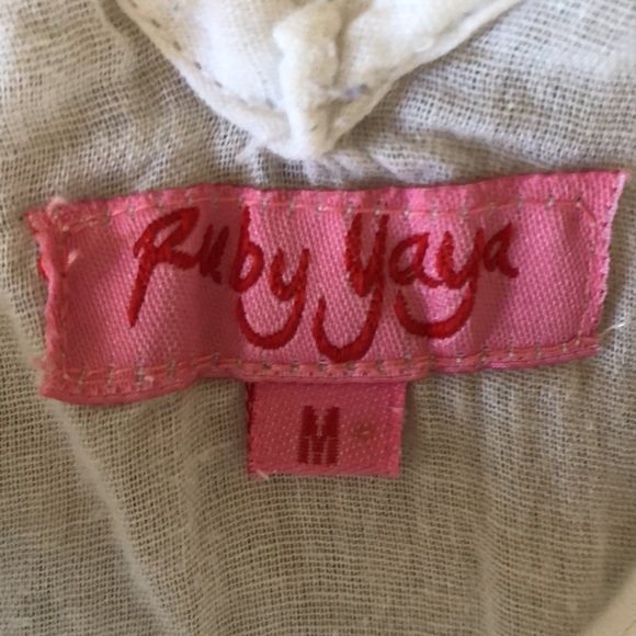 Ruby YaYa boho sequined caftan/swim coverup - Picture 6 of 10